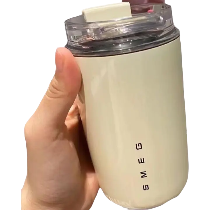 SOMY Taza de acero inoxidable de lujo inteligente, taza de aislamiento de alta apariencia, taza de café portátil montada en el coche, uso Dual caliente y frío - 1