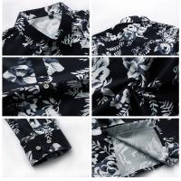 Camisas Casuales para Hombres Impresión de Moda, Elástica, Sin Hierro, Talla Grande - details 10