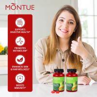 Montue Vinagre de sidra de manzana B12 multivitamínico, vitaminas gomosas ACV, suplemento vegetariano para mujeres y hombres, sin OGM, apoya la energía normal - details 4