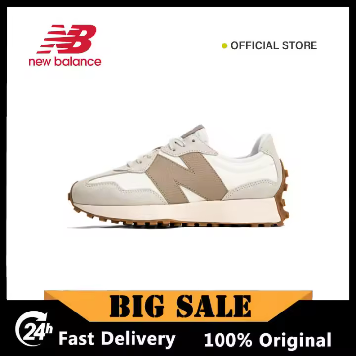 Leten 【Garantía auténtica】 Zapatillas deportivas oficiales NB 327 Khaki " U327LZ Garantía 1 año Zapatos de trabajo - 1