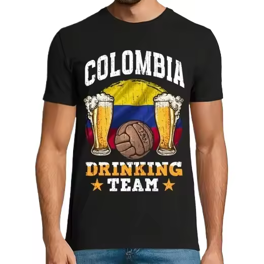 Equipo Colombiano Bebida Fútbol Cerveza Camisetas CERVEZA,Pack Regalo Camiseta Personalizada - 1