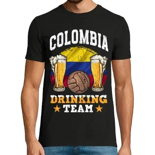 Equipo Colombiano Bebida Fútbol Cerveza Camisetas CERVEZA,Pack Regalo Camiseta Personalizada - 1