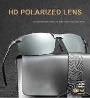 Gafas de sol fotocromáticas para hombre, gafas camaleón polarizadas, gafas de sol que cambian de color, visión diurna y nocturna, gafas de conducción, UV400 - details 35