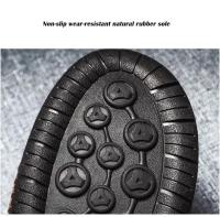 Zapatos informales de cuero hechos a mano para hombre, mocasines de invierno con piel, zapatos cómodos para caminar, zapatos planos para hombre, gran oferta - details 5