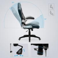Oficina Alta, con Altura Ajustable, Brazos Abatibles, Mecanismo de Inclinación, Silla para Juegos, Negro OBG28B, 80x65x32 - details 5