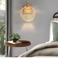 YNL Lámparas de Pared LED Modernas Estilo Nórdico Cristal Dorado Plata Ideal para Decoración de Hogar para Dormitorio Sala de Estar Comedor - details 1