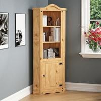 Corona - Estantería de madera de pino maciza para puerta