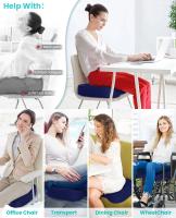 Cojín ergonómico para silla de oficina, cojín para aliviar el dolor de coxis, ciática, espalda sentada, todo el día - details 2