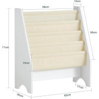 4 Estanterías Estantería Estándar InfantilBlanco/BeigeH71cm FRG225-W - details 2
