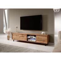 Mueble TV - 175 cm Ancho - Roble wotan - iluminación LED a Pilas - details 2