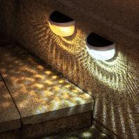 Luces solares impermeables para decoración de jardín, lámpara de pared alimentada por luz Solar, foco de ahorro de energía, blanco, 1-10 piezas, 6 led - details 4