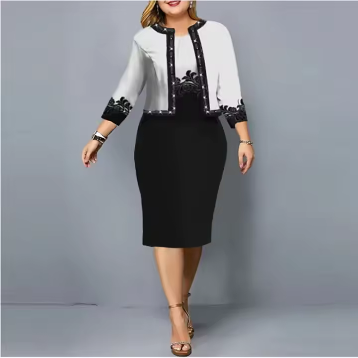 Primavera verano, tres piezas de ropa de mujer, estampados florales de moda, top y sin mangas, elegante informal. - 1
