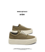 Nuevo nicho simple de suela blanda con suela gruesa aumentada, zapatos casuales de moda liviana. - details 5