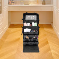 Estuche de Maquillaje Rodante Profesional Caja de Entrenamiento de Cosméticos con Cajones - details 1
