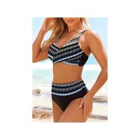 Bikinis de realce para mujer, traje de baño de cintura alta con cuello Halter, ropa de playa, 2023 - details 3