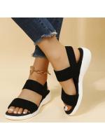 Sandalias de Punta de Tela Elástica para Mujer Zapatos Ligeros para Caminar, Comodidad de Talla Grande para el Verano - details 2