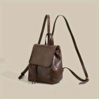 Mochila Mini con Hebilla y Cordón Bolso Escolar de Cuero PU para Mujer - details 0