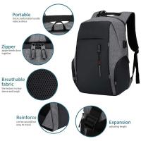 Mochila 2025 para hombre Resistente al agua, carga USB, para portátil de 15,6 pulgadas, informal, Oxford, mochila de negocios - details 3