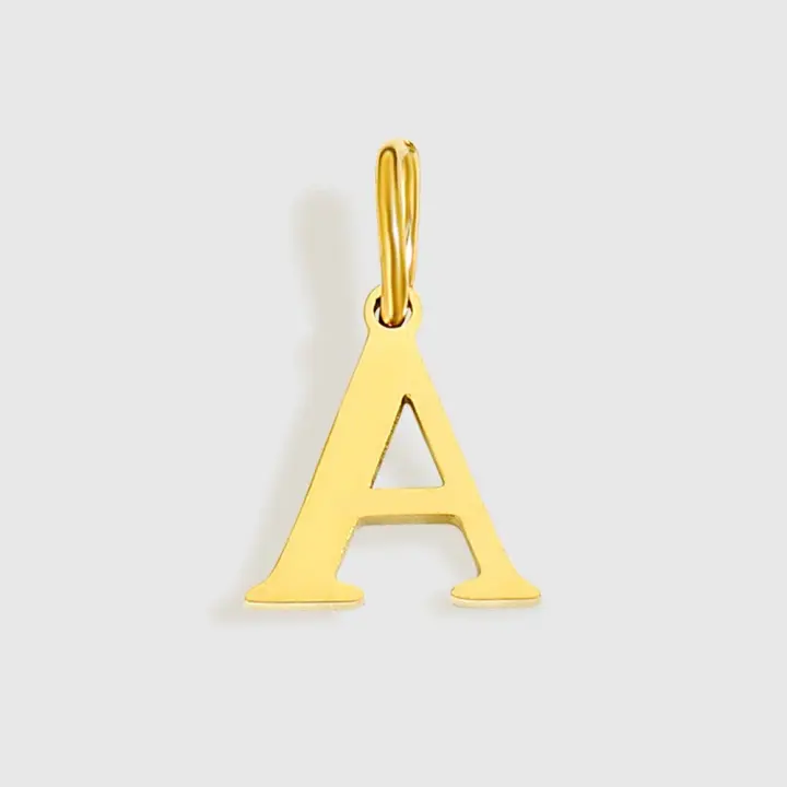 Colgante de acero inoxidable con las iniciales para mujer, accesorios para hacer Cuello, joyas de la mujer - 1
