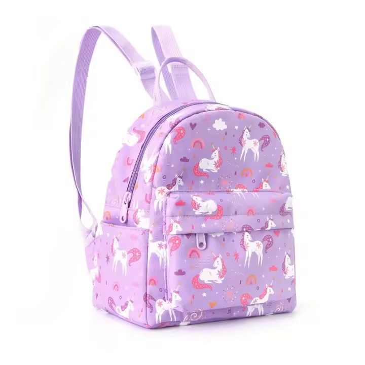 Mochila de impresión de tendencia personalizada bordada, mochila de moda para estudiantes de secundaria transfronteriza, mochila de gran capacidad. - 1