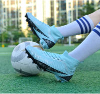 Zapatos de fútbol de marca para hombre, botas de fútbol de tobillo alto, calzado deportivo de entrenamiento, tacos cómodos, zapatillas de deporte FG/TF Match - details 16