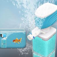 Filtro antirreflujo para pecera 360 ° Inodoro giratorio de succión fuerte, gran flujo, bajo ruido, taburete de pescado, colector de filtro para el hogar - details 1