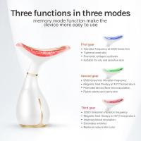 Herramienta de masaje facial con luz roja, masajeador facial para el cuidado de la piel con LED calentado y tensores de vibración y rejuvenecimiento para rostro y cuello - details 1