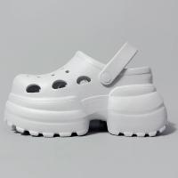 Zuecos de verano 2025 para mujer, sandalias antideslizantes, 10 cm de plataforma gruesa, pantuflas de EVA, zapatos de playa, zapatos para exteriores que aumentan la altura - details 12