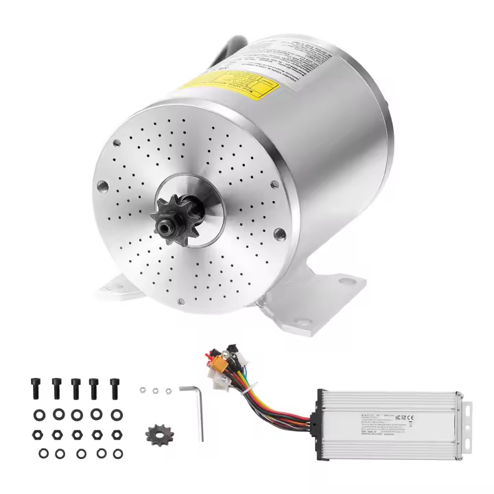 SucceBuy Kit de motor CC eléctrico sin escobillas de 2000 W - Motor de alto rendimiento de 60 V y 4500 rpm emparejado con un controlador de velocidad mejorado - 1