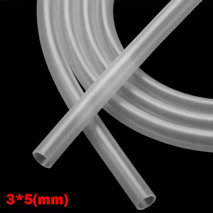 Conector de reparación de silicona de grado alimenticio, tubo de manguera transparente, goma suave, resistente a la temperatura, bricolaje, 2M - 1