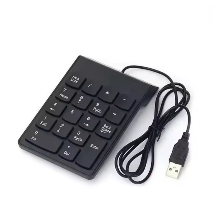 Teclado numérico USB, teclado numérico Digital de 19 teclas para PC, portátil, Notebook, tabletas, teclado numérico de contabilidad, existencias bancarias - 1