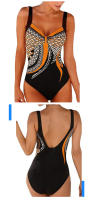Bañador de Una Pieza Vintage para Mujer, traje de Surf, Tallas Grandes, Monokini, Push Up, Sexy, Cuello en V - details 7