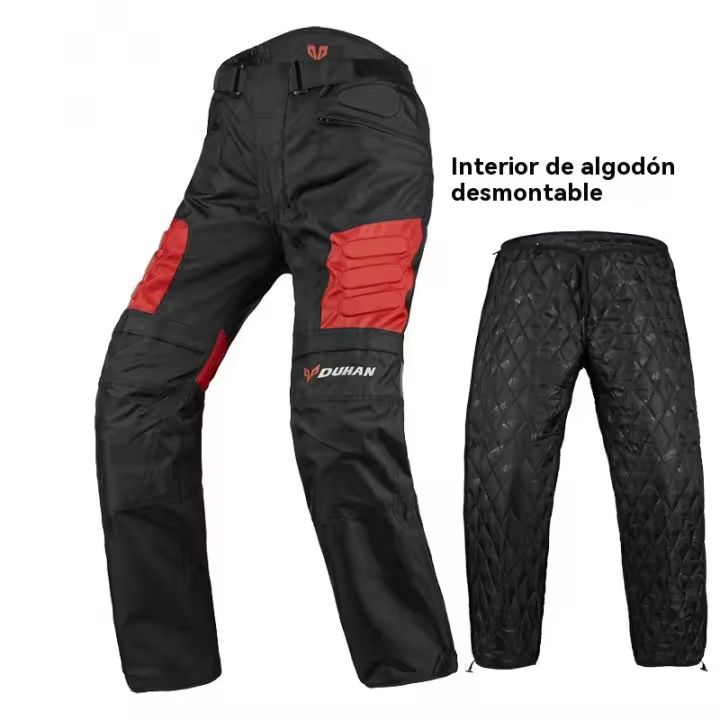 Pantalón moto hombre 4 estaciones resistente viento trail rally juvenil Deportes - 1