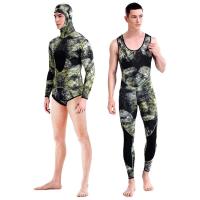 Traje de neopreno de fisión de manga larga para hombre, traje de neopreno sumergible para buceo, Tops y pantalones que mantienen el calor, protección solar de 2 piezas, 3mm - details 28
