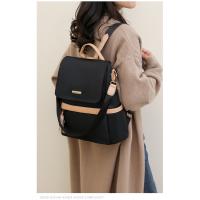 Mochila urbana sencilla de alta gama de nailon, mochila de gran capacidad para mujer. - details 7