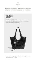 Nueva moda versátil Diablo locomotora remache Tote diseño bandolera bandolera hombres y mujeres - details 6
