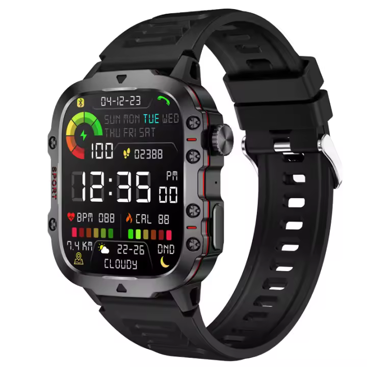 NORTH EDGE-reloj inteligente deportivo para hombre, dispositivo resistente al agua 3ATM, anticaída, medición de oxígeno en sangre, monitoreo del sueño, Bluetooth, reproducción de música, batería de 420mAh, modo de espera largo - 1
