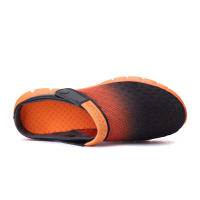 Verano pareja de hombres y mujeres cambia gradualmente sandalias de gran tamaño zapatillas de malla casual agujero zapatos de playa media zapatillas - details 15