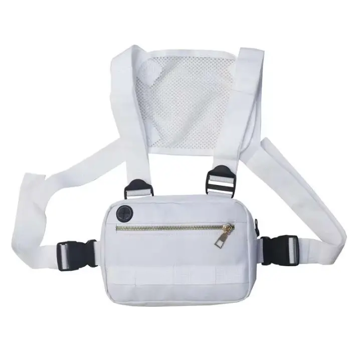 Bolsa frontal para senderismo al aire libre, paquete de utilidad, bolsa táctica de hombro multifuncional para aparejo de pecho con correa ajustable - 1