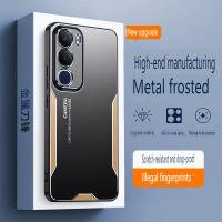 Funda de teléfono para Vivo Y19s, funda protectora de cámara esmerilada de metal de lujo, parachoques suave de TPU, parte trasera dura - details 1