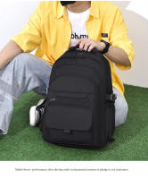 Mochilas versátiles de color sólido de gran capacidad para hombres y mujeres, mochilas casuales y sencillas para parejas - details 2