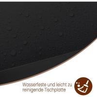Conjunto de Mesa de Bar y 2 Taburetes, Muebles de Comedor, Mesa Alta y Taburetes de Bar, Barra Cocina y Salon, 140x40x100 cm, Metal + MDF, Roble Claro - details 12