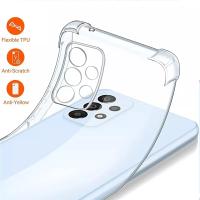 Funda de silicona transparente a prueba de golpes para Samsung, A15, A25, A35, A55, A54, A34, A14, A04, A53, A73, A33, A23, A13, A52, A32, A51, A71, A50, A7, A9, A8 Capa - details 2