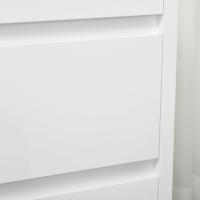 Cómoda Moderna con 4 Cajones Mueble Cajonera de Madera para Dormitorio Salón Habitación Carga 40 kg 70x37x75 cm Blanco y Natural - details 7