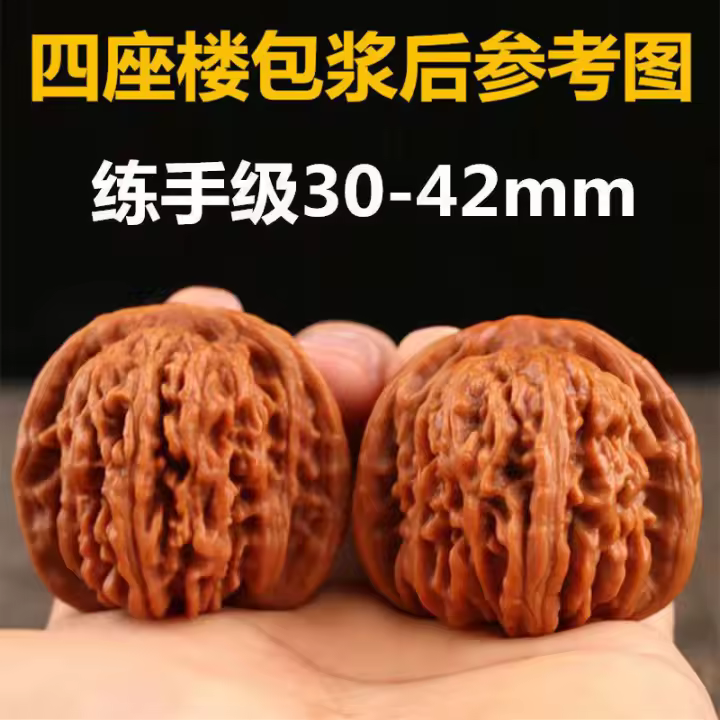 Qilin Lian Yan Wang Yong Patrón Juego cultural Nogal Nivel de entrada Cuatro edificios Cabeza de león Sombrero oficial de mano - 1