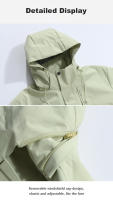 LNGXO Chaqueta de Escalada Impermeable Fibra de Poliéster 100% Cierre de Cremallera - details 8