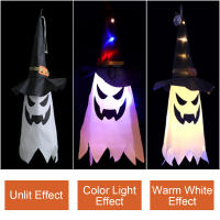 Luz LED intermitente para decoración de Halloween, lámpara colgante para Festival de fantasmas, sombrero de mago, suministros de fiesta - details 1