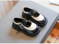 Zapatos versátiles de cuero para niñas, moda coreana para niños, uniforme negro, zapatos escolares con hebilla, otoño y primavera, 2023 - details 8