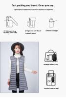 2024 Chaleco de cintura media adelgazante de crochet para mujer, botón ligero con chaqueta con cierre de cremallera bordada en 3D - details 2