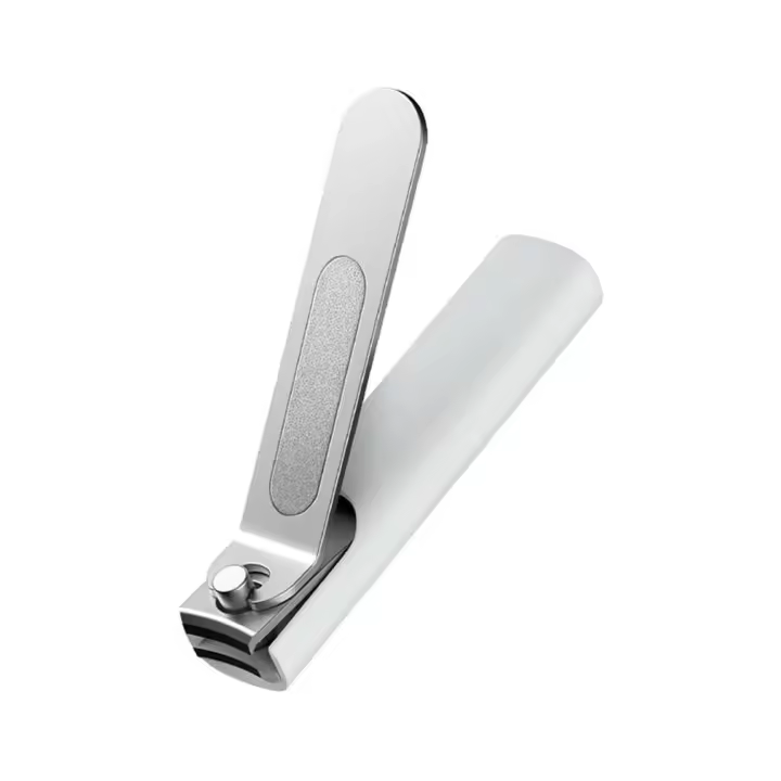 Cortapelos Xiaomi de acero inoxidable con funda antideslizante, cortaúñas para pies, lima profesional - 1